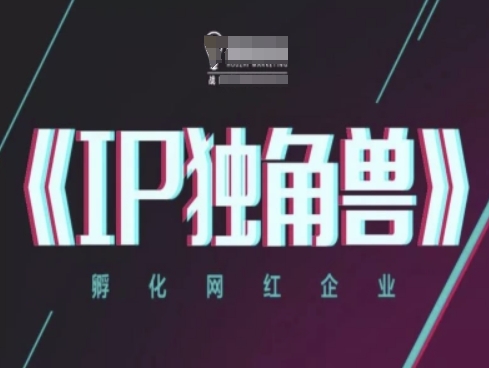 IP独角兽，孵化网红企业，ip教程-小知云程阁