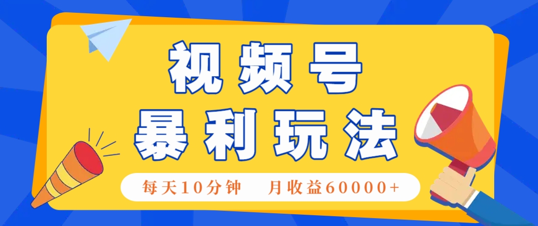 视频号AI赚钱法，每天只需10分钟，月入6万+！(超详细拆解)-小知云程阁