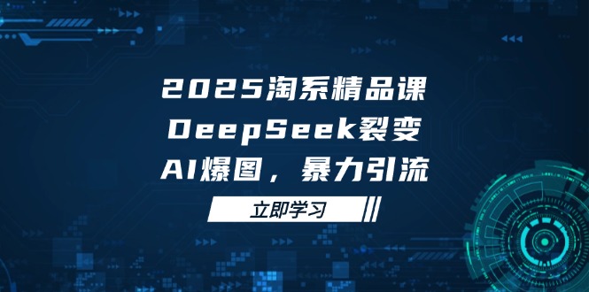 2025 淘系精品课，DeepSeek 裂变，AI 爆图，暴力引流-小知云程阁