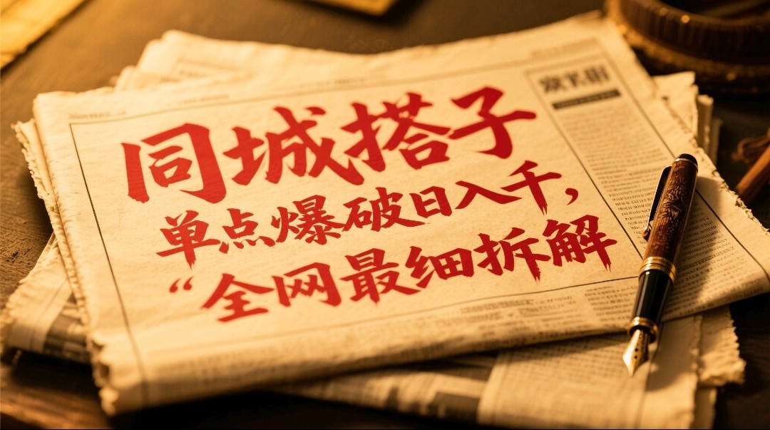 同城搭子群19.9单点爆破日入千，搭子组局月入万，全网最细拆解-小知云程阁