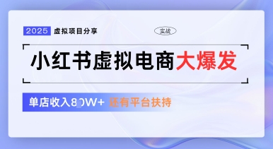 小红书虚拟电商项目，平台大力免费流量扶持，低门槛1拖3玩法-小知云程阁